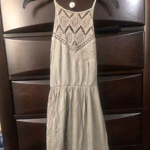 Charlotte Russe green dress size small, cross back